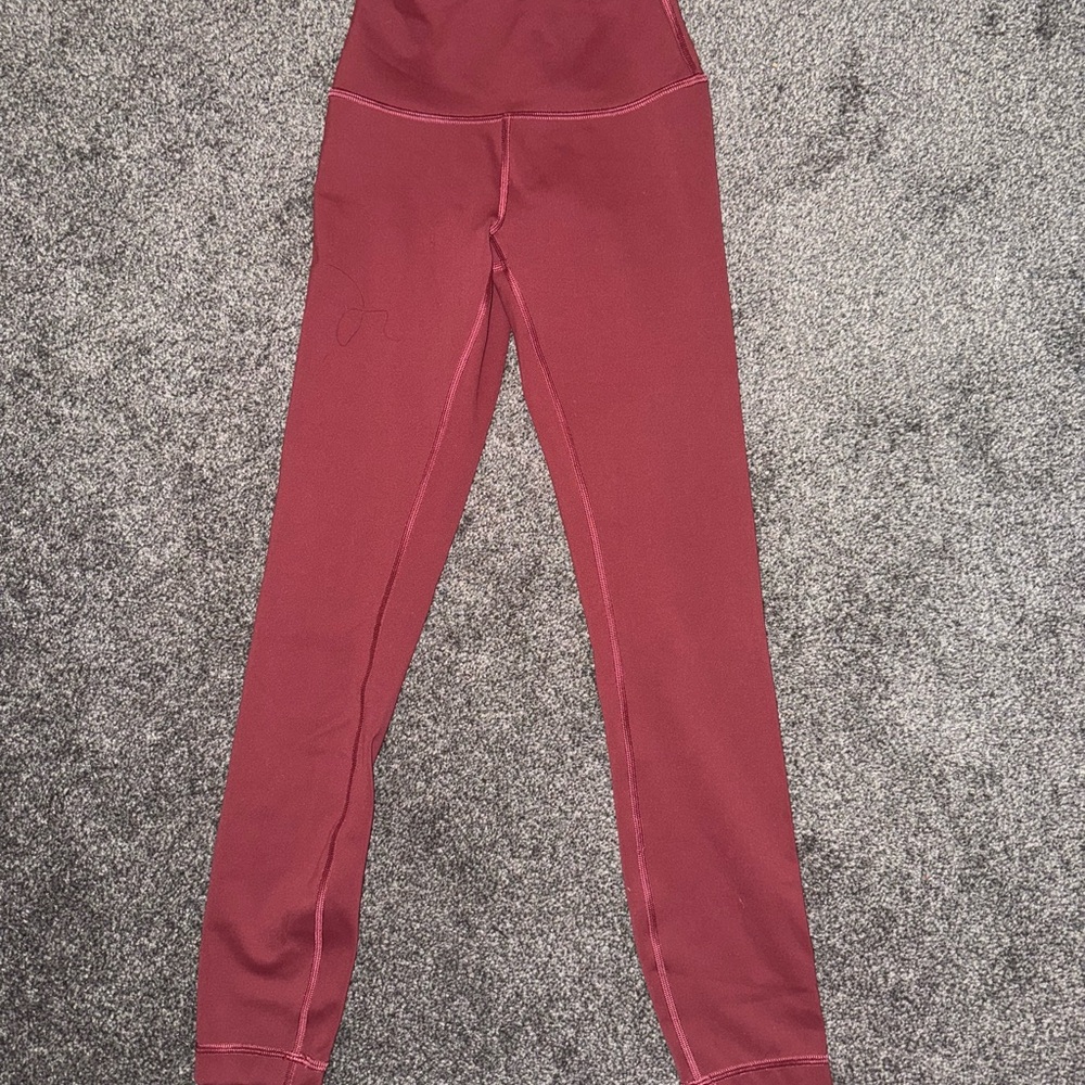 Lululemon Athletica Burgundy Leggings